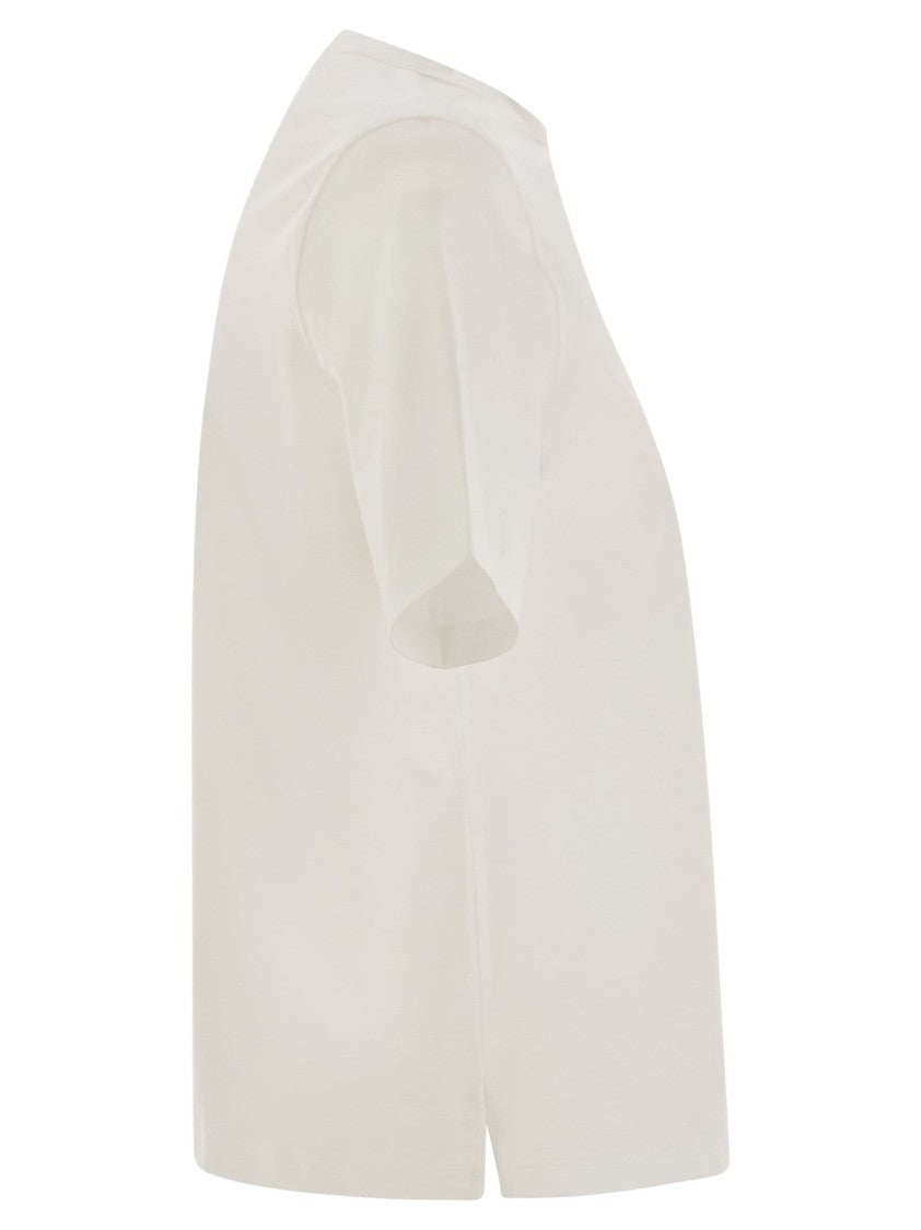 Herno T-Shirt With Shoulder Scarf