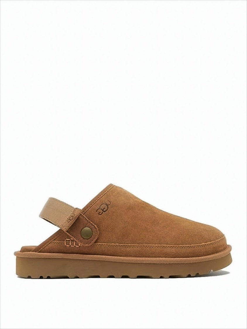 Ugg Suede Slip-On Mules With Adjustable Back Strap