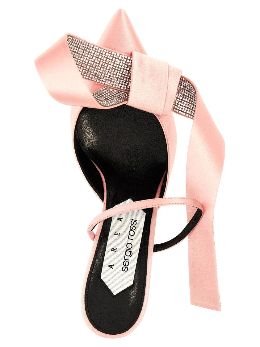 Sergio Rossi Area Marquise' Satin Mules