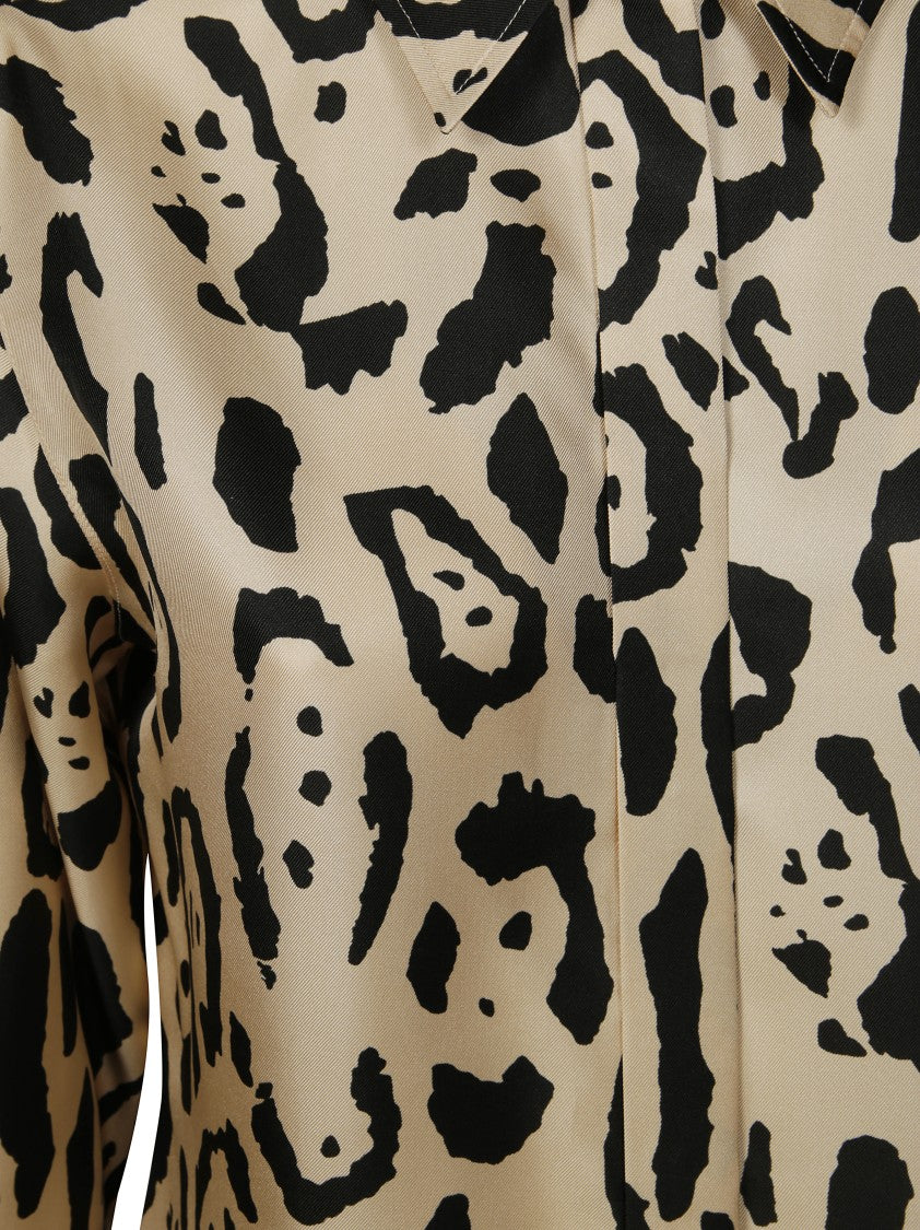 Sportmax Animalier Armony Silk Shirt