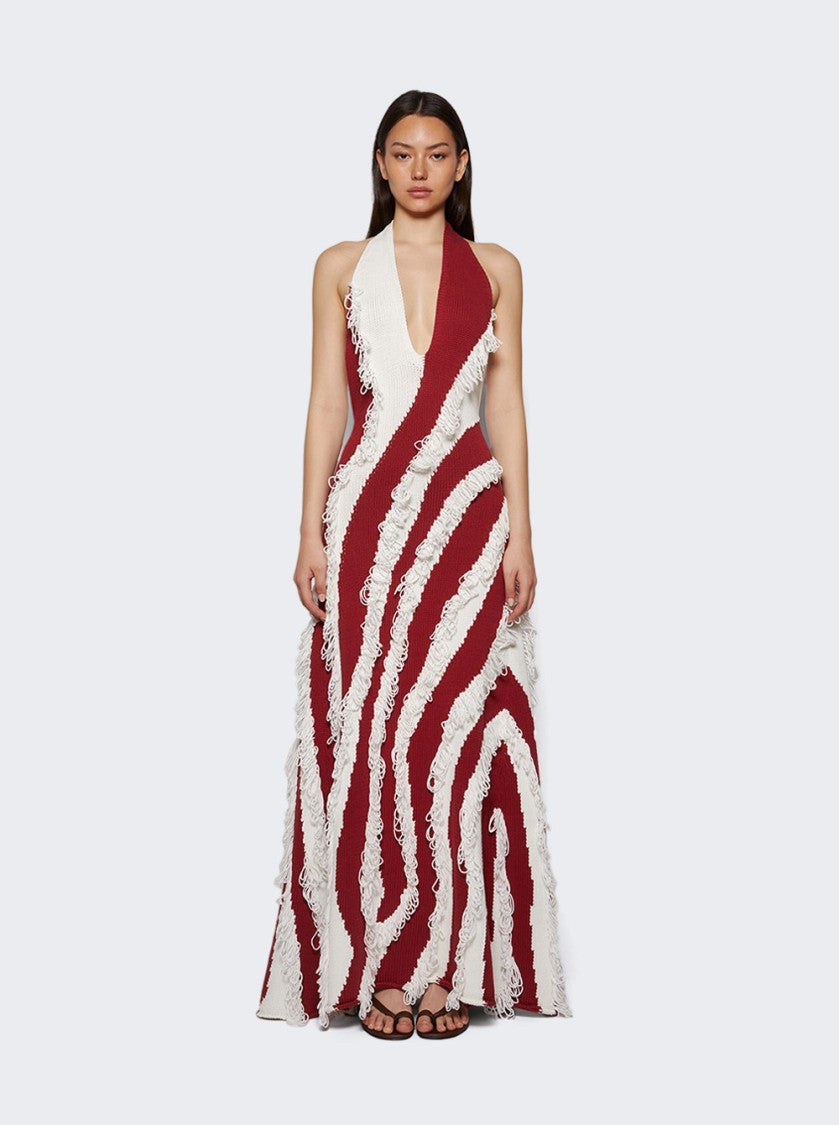 Diotima Roaring Gown Paprika And White