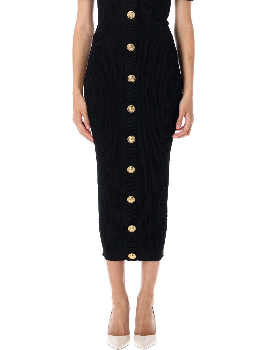 Balmain Long Skit Buttoned