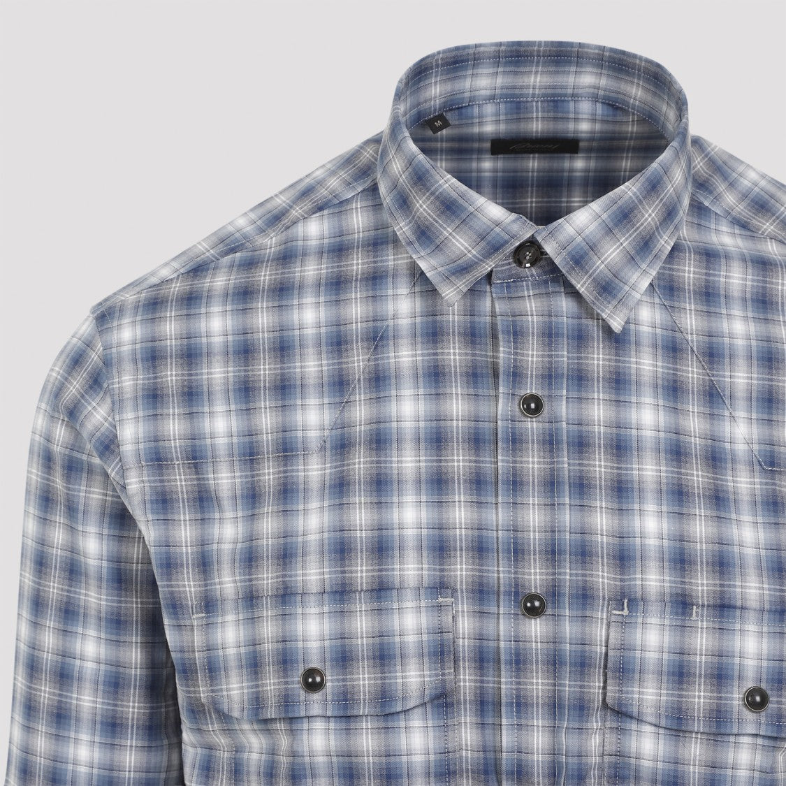 Brioni Blue Cotton Shirt
