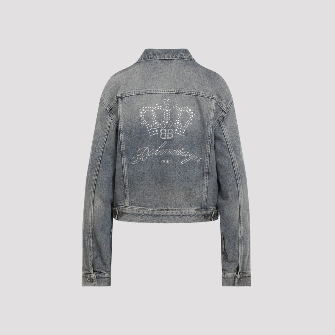 Balenciaga Blue Cotton Denim Jacket