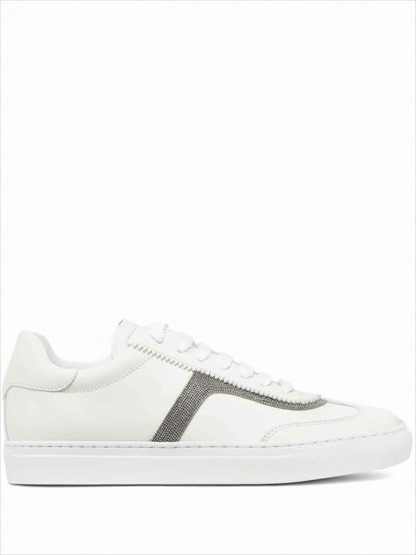 Brunello Cucinelli Low-Top Sneakers With Textured Grey Accents