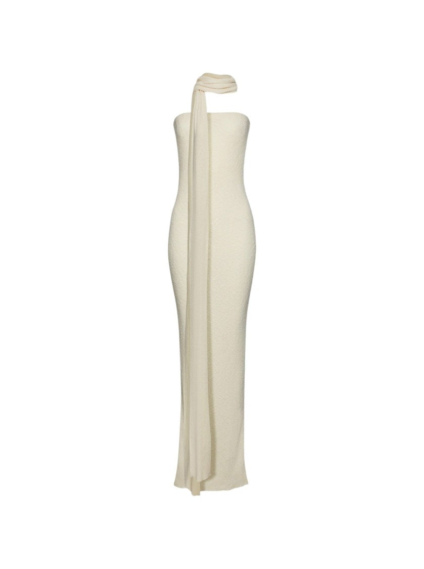 Magda Butrym Knit Tube Scarf Dress