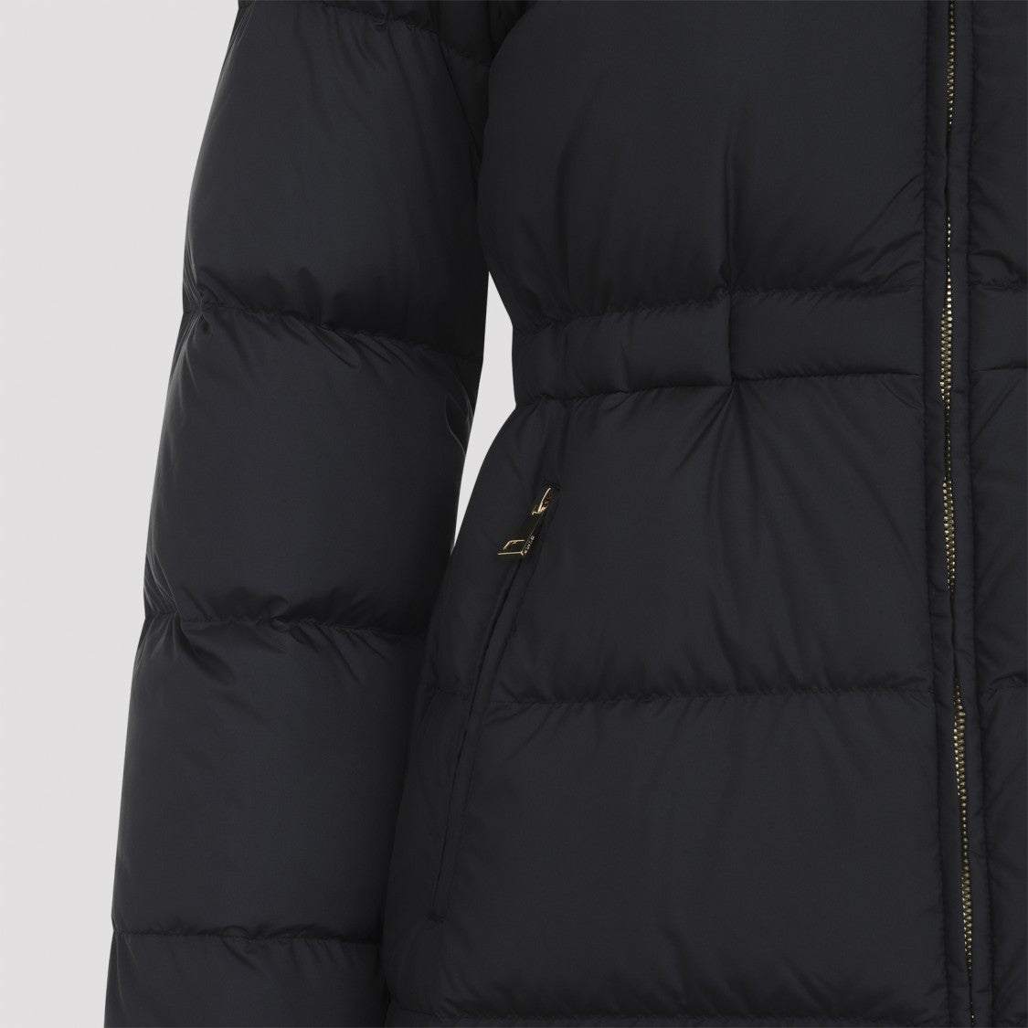 Moncler Padded Quilted Brossette Jacket With Stand-Up Collar