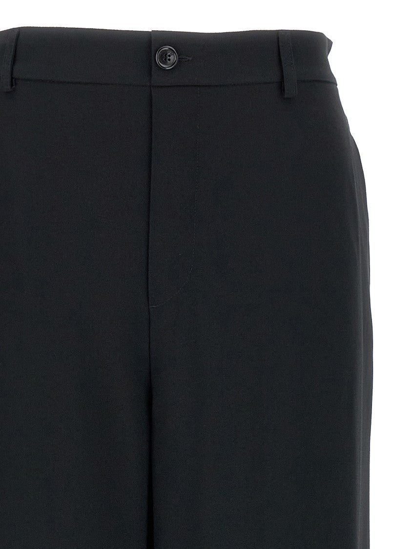 Moschino Wide-Leg Acetate Blend Trousers With Comfort