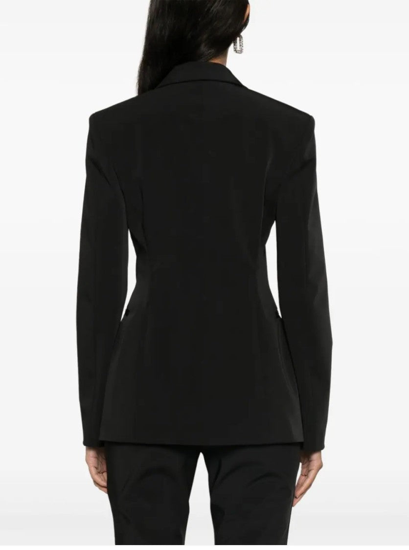 Blumarine Single-Breasted Jacket With V-Neckline