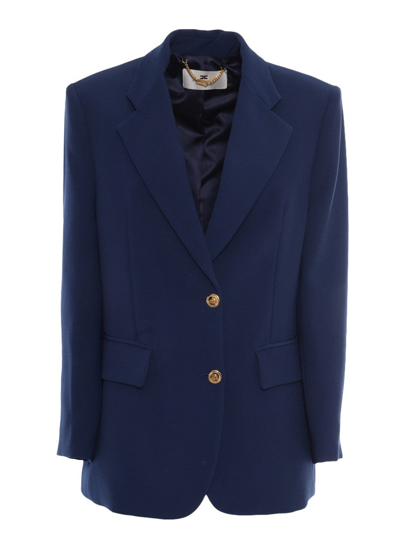 Elisabetta Franchi Classic Blue Blazer
