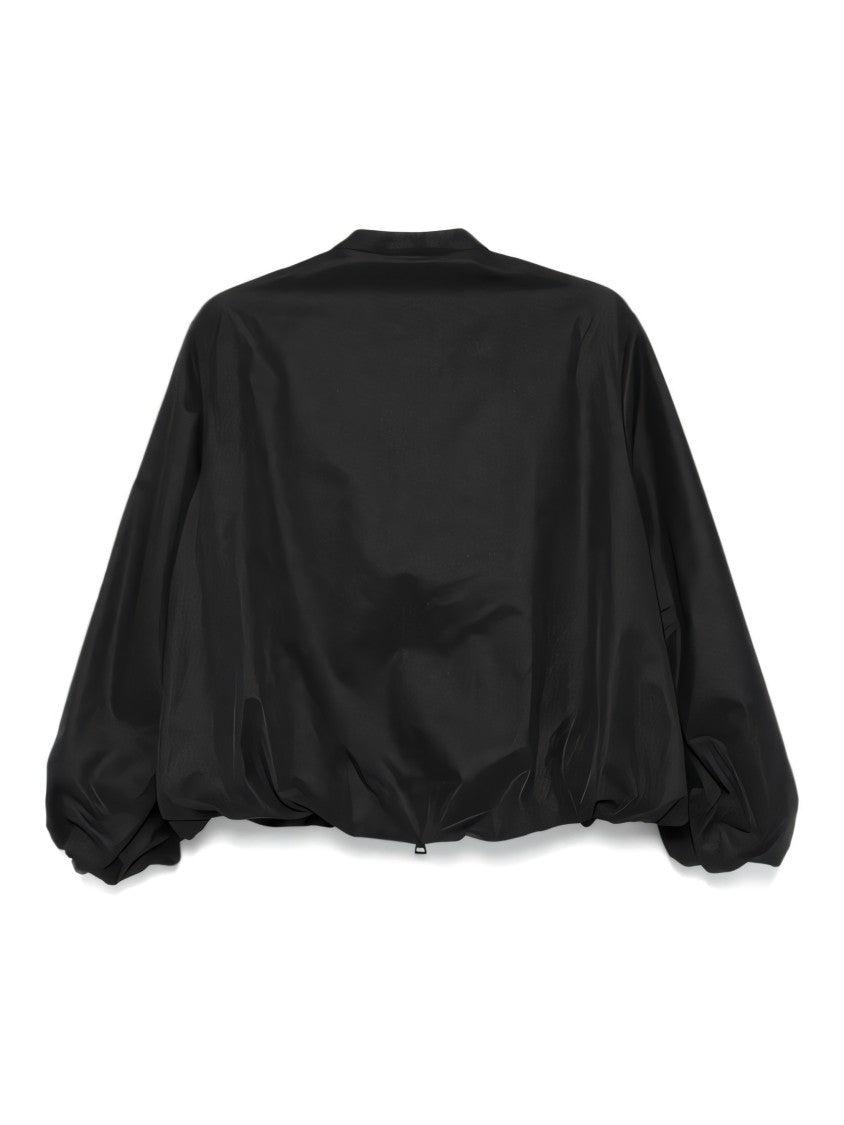 Moncler Boxy Cropped Jacket With Zipper Closure