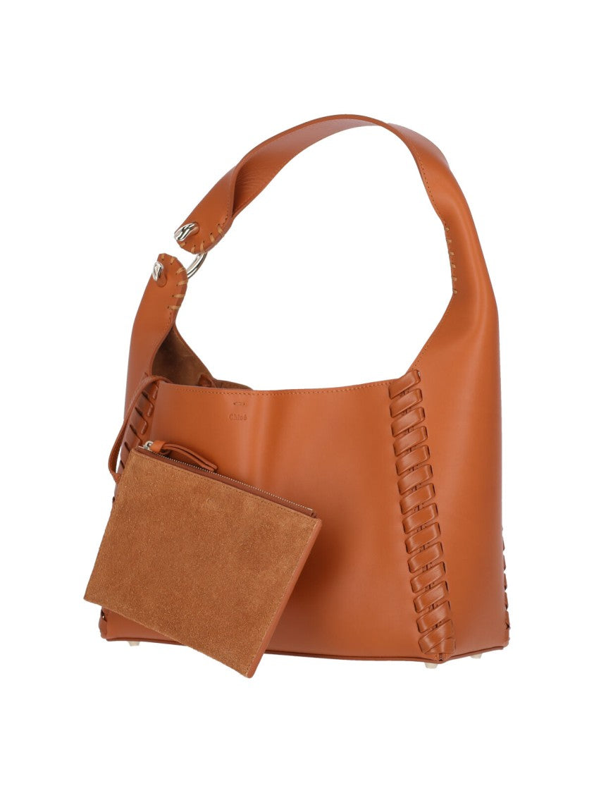 Chloé Logo Shoulder Bag – Brown