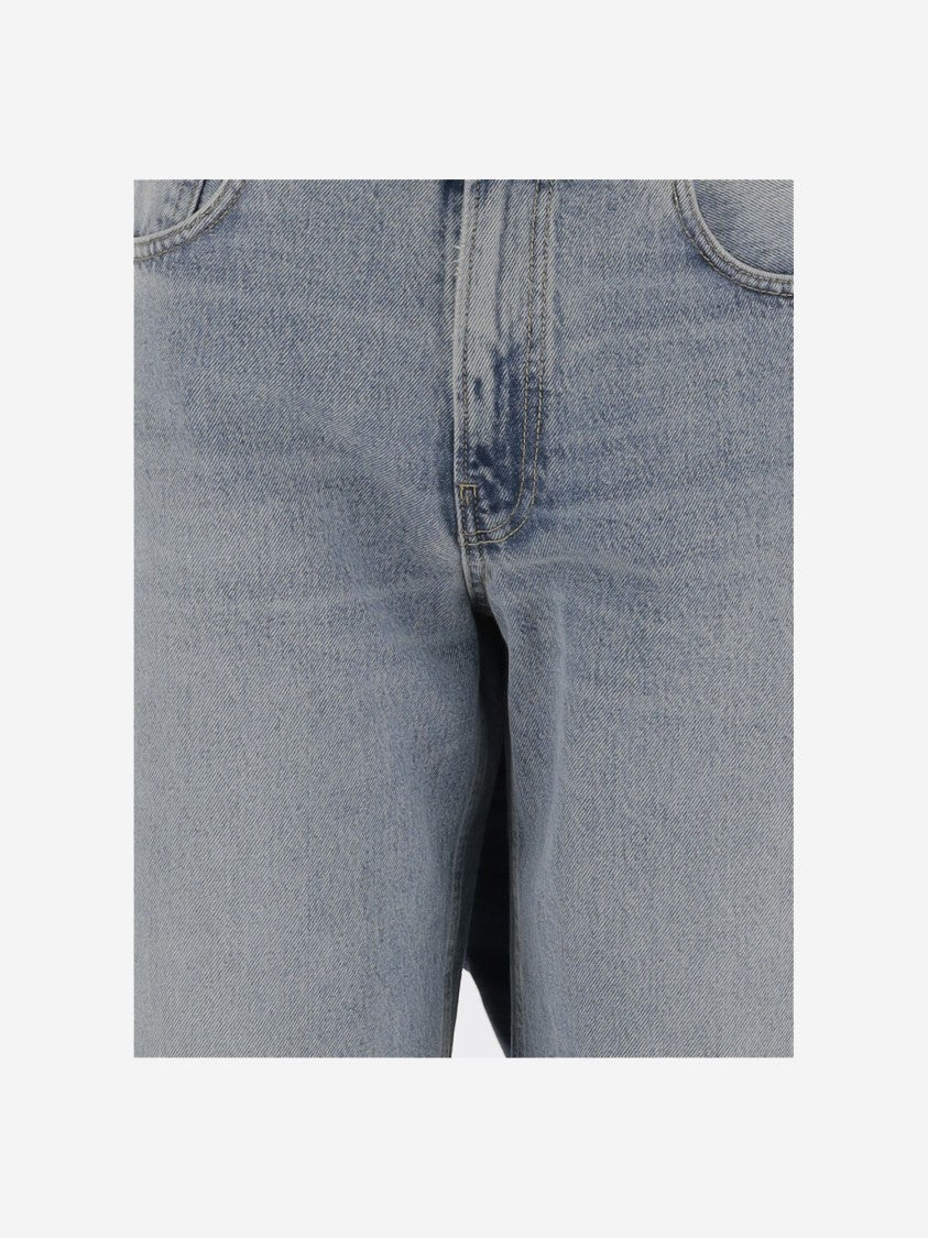 Haikure Loose-Fit Cotton Denim Jeans With Classic Five-Pocket Design