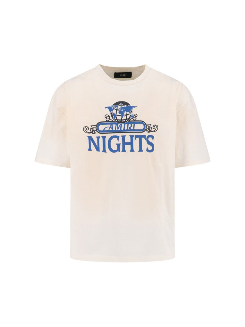 Amiri Boxy-Fit Graphic T-Shirt With Midnight Message