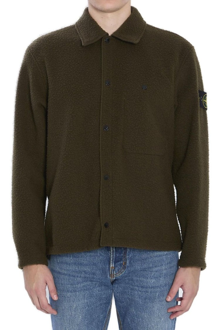 Stone Island Tailored Shirt With Structured Collar