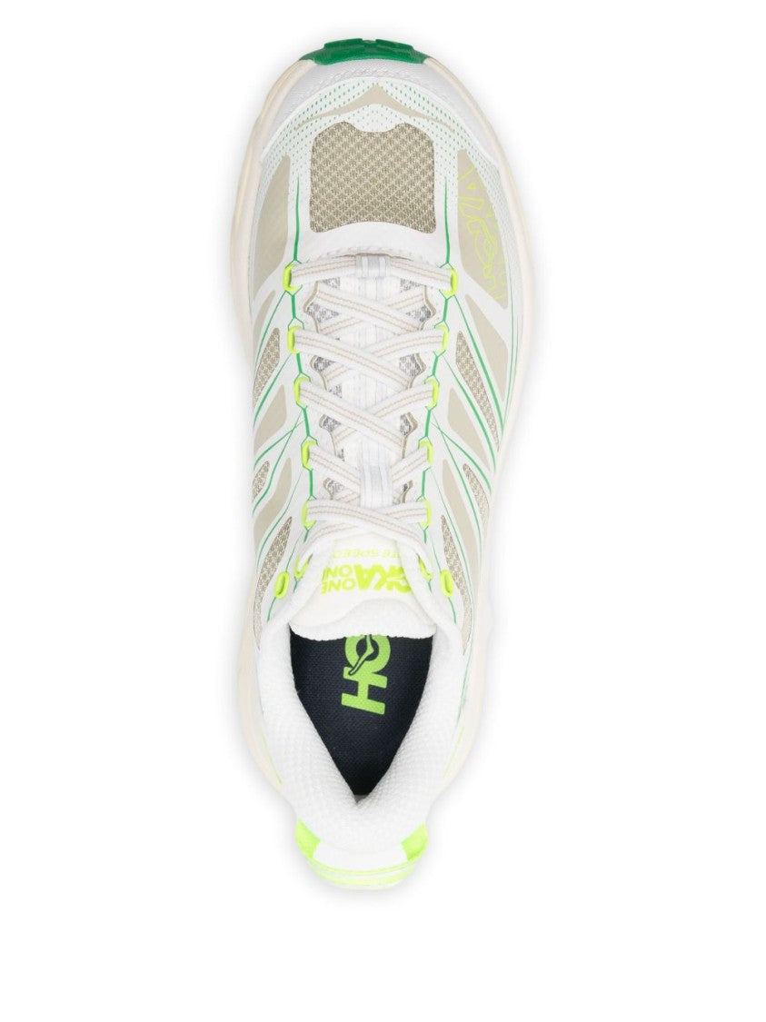 Hoka White Sneakers With Breathable Mesh Upper