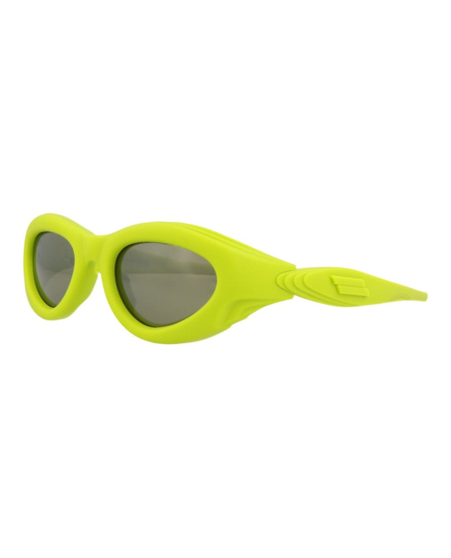 Bottega Veneta Oval-Frame Injection Sunglasses