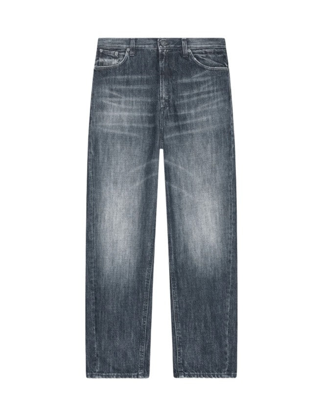 Dondup Vintage Black Relaxed-Fit Jeans With Tapered Leg And Five-Pocket Design