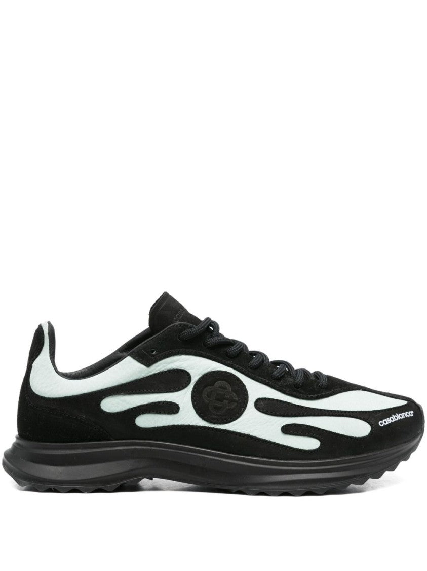 Casablanca Casablanca Sneakers With Bold Green Flame Accents
