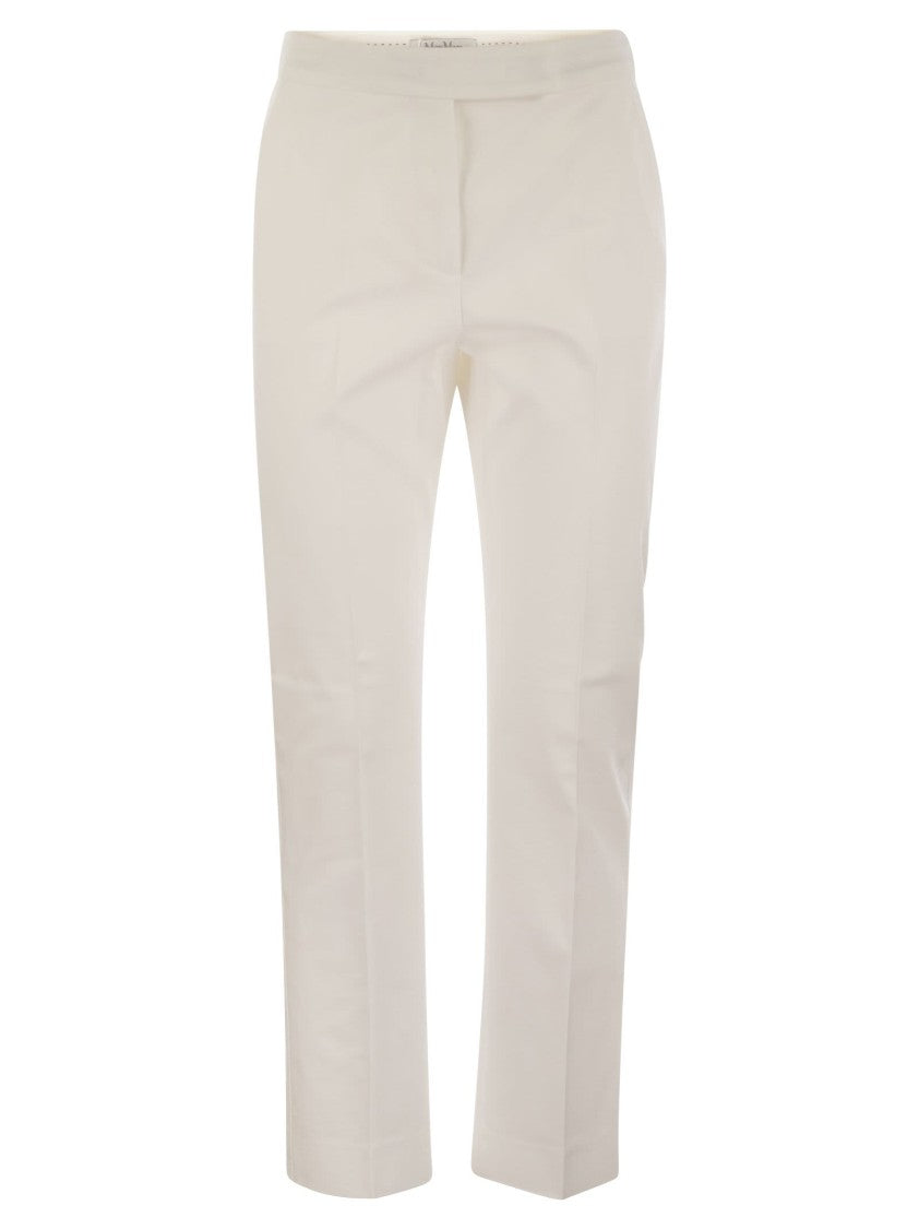 Max Mara Okra - Cotton Satin Trousers