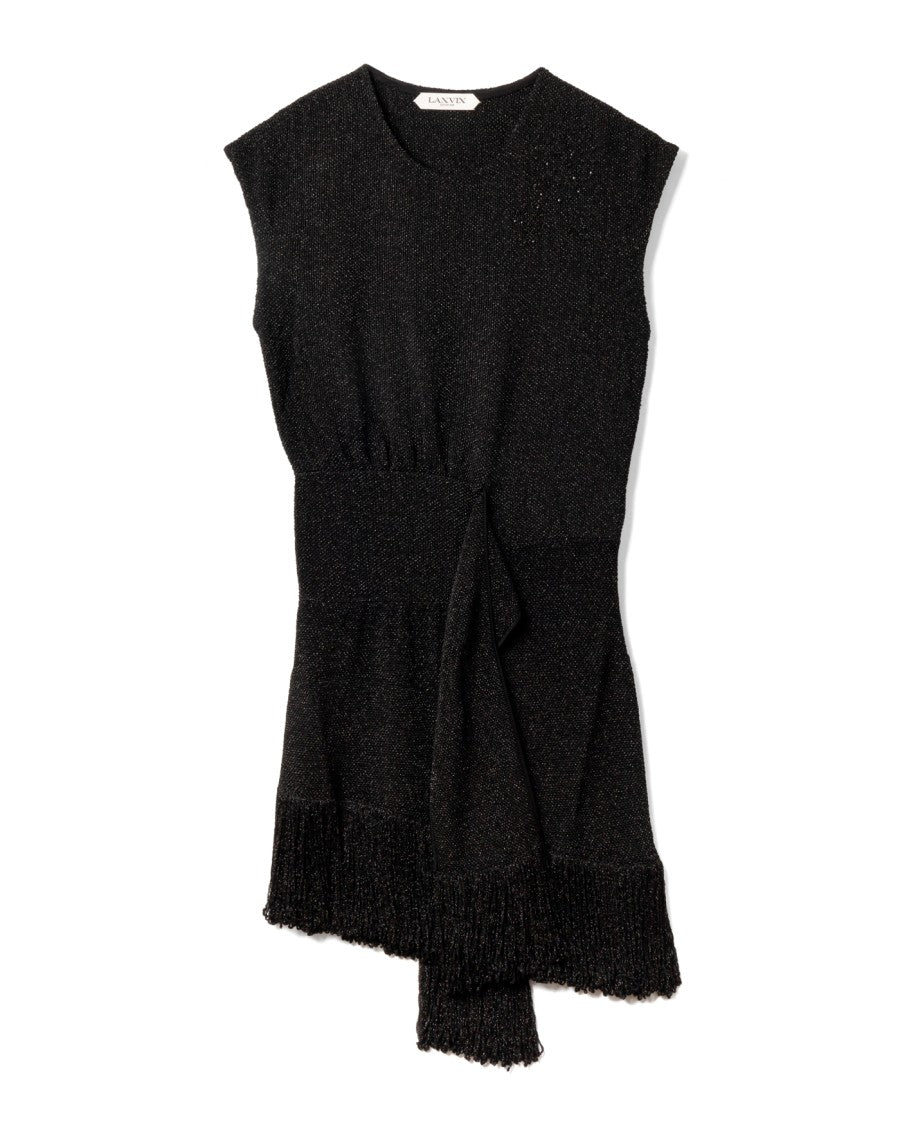 Lanvin Fitted Black Evening Dress