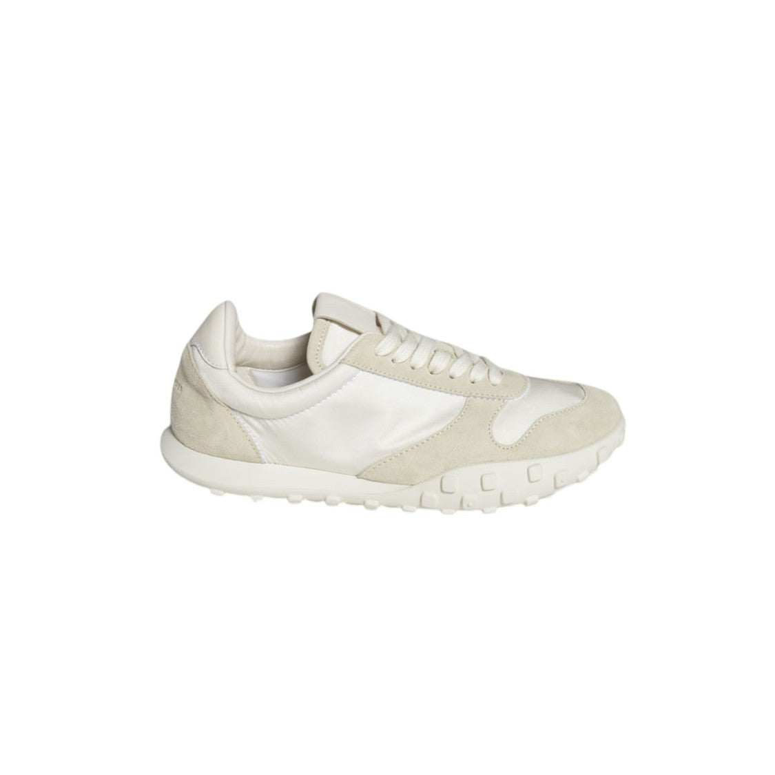 Jil Sander Moon Sneakers In Nylon And Cream Suede