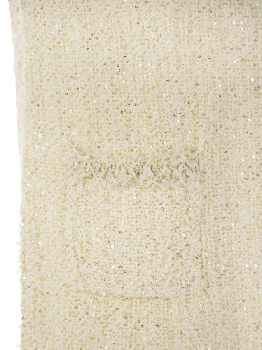Fabiana Filippi Mini Dress In Tweed-Effect Yarn
