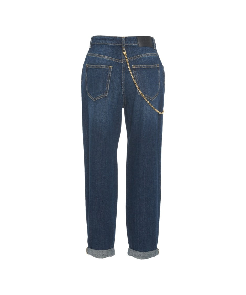 Elisabetta Franchi Chain Detail Jeans