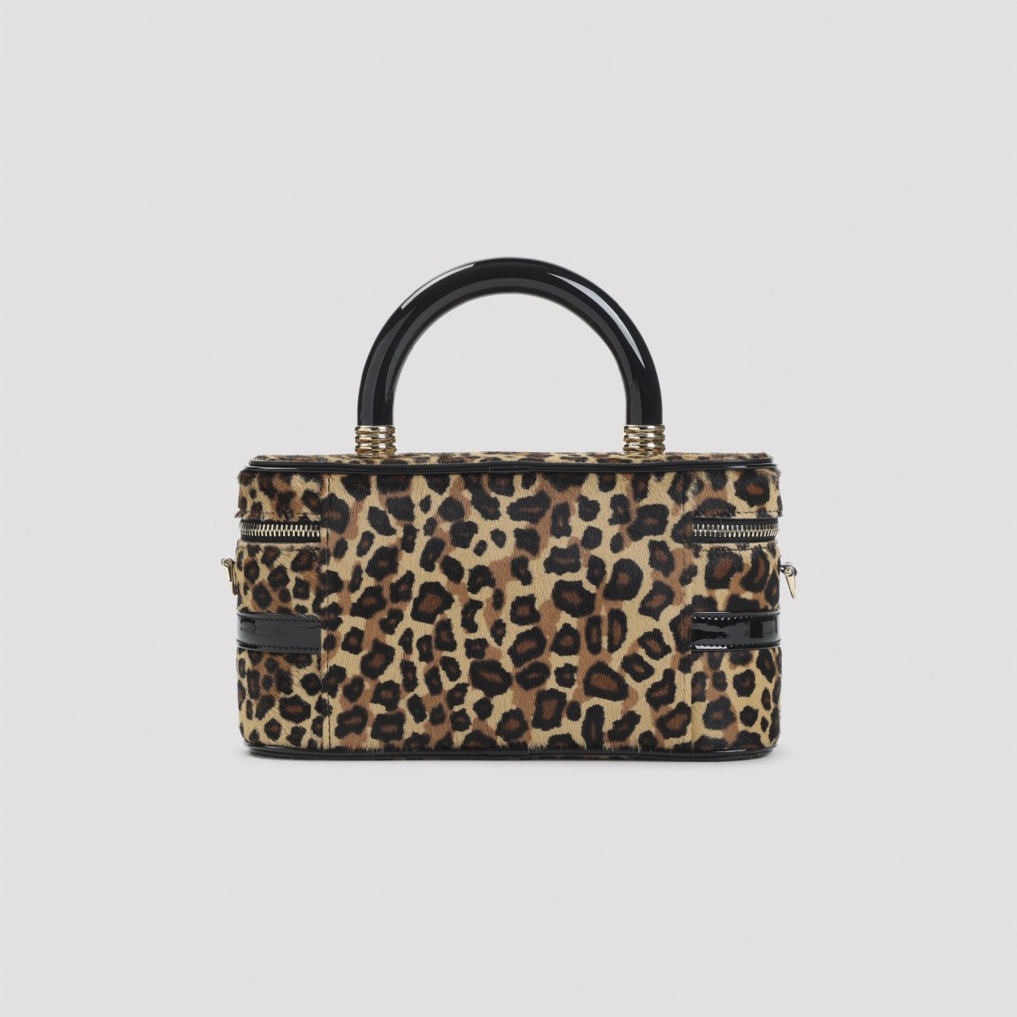 Roger Vivier Structured Rectangular Handbag With Bold Leopard Print