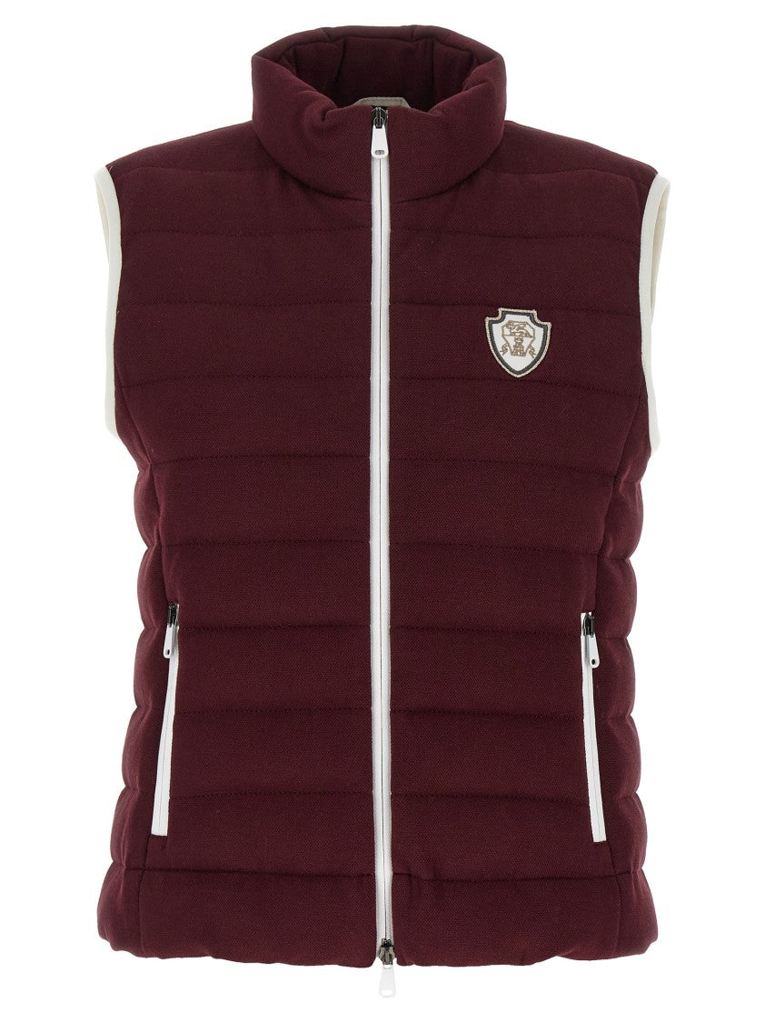 Brunello Cucinelli Piqué Cotton Goose Down-Padded Vest