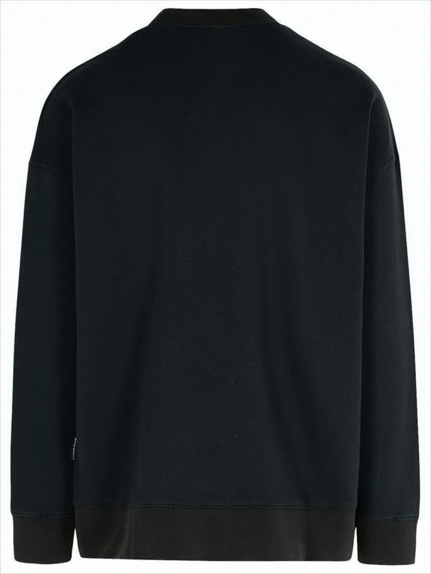 Palm Angels Relaxed-Fit Black Sweatshirt With Graphic Angel Print
