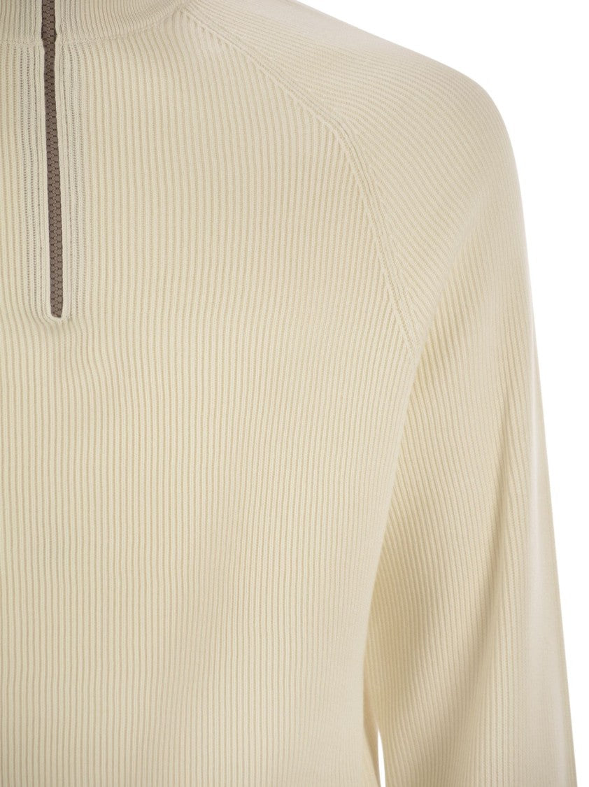 Brunello Cucinelli Cotton Rib Sweater