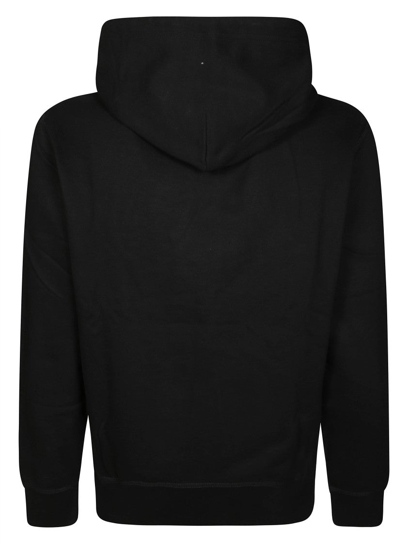 Polo Ralph Lauren Black Pullover Hoodie With Drawstring Hood