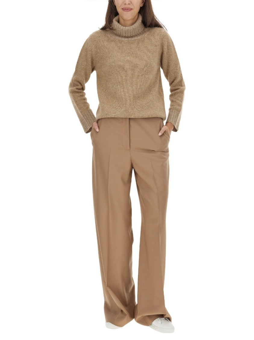 Fabiana Filippi High-Neck Wool Jersey Sweater