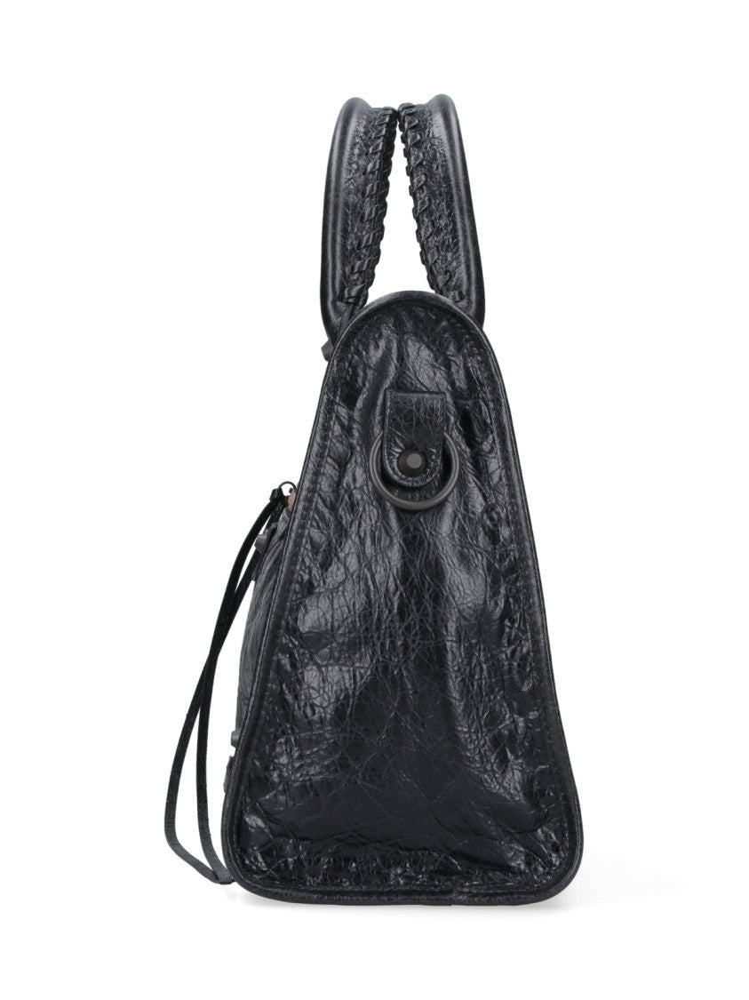 Balenciaga Structured Black Bag With Minimalist Design