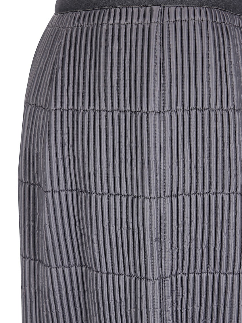 Maria Calderara Wide-Leg Trousers With Textured Grid Pattern