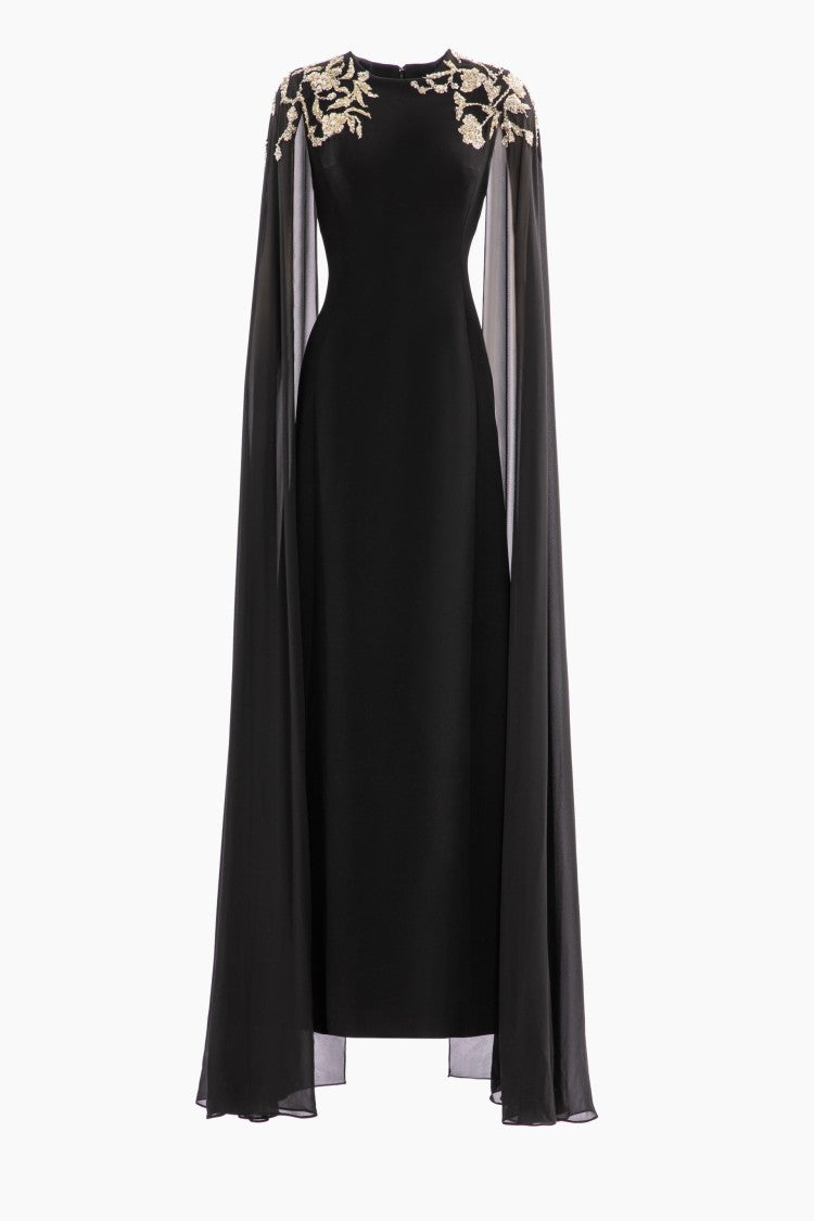 Saiid Kobeisy Embellished Crepe Kaftan