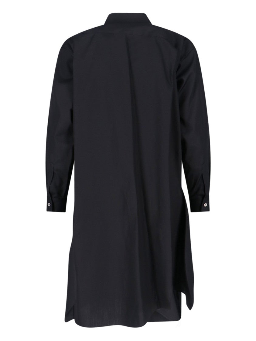 Comme Des Garçons Asymmetric Long Shirt – White