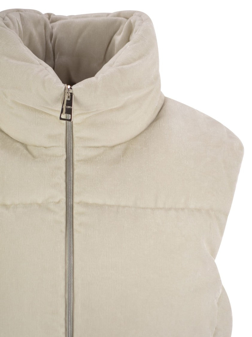 Herno Velvet Sleeveless Down Jacket