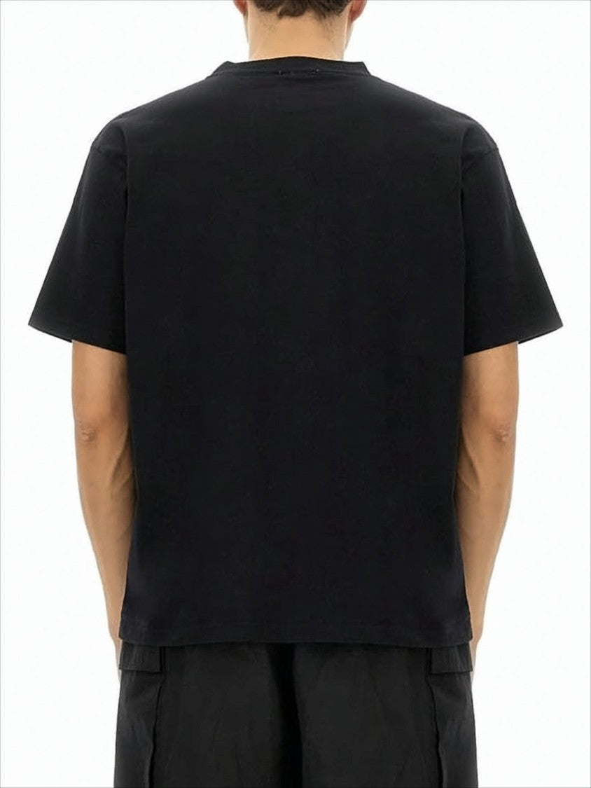 Undercover Black Graphic Short-Sleeve T-Shirt With Musical Design