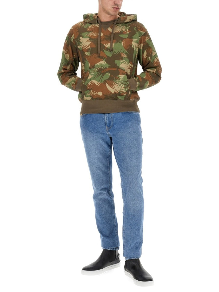 Moschino Relaxed Fit Camouflage Sweatshirt
