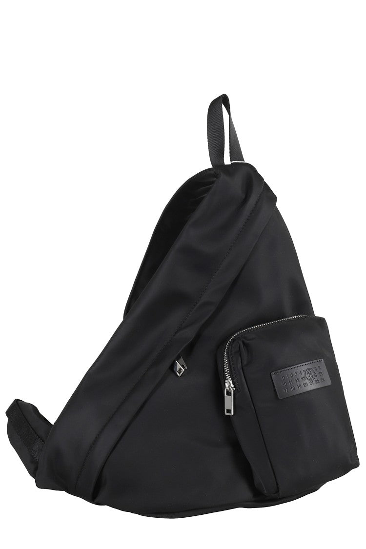 Mm6 By Maison Margiela Triangular Sling Bag With Adjustable Strap