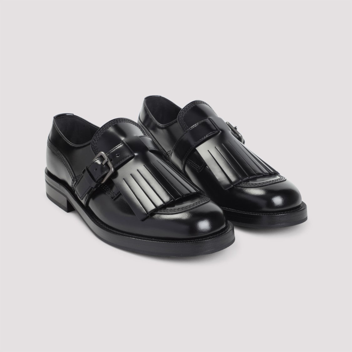 Church's Pleated Black Calf Leather Loafers