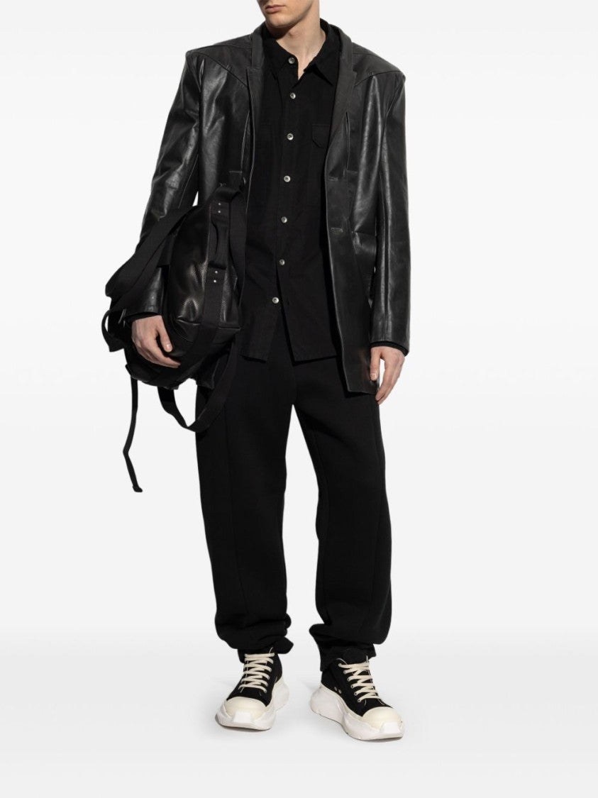 Drkshdw Long Sleeve Black Shirt With Chest Flap Pockets