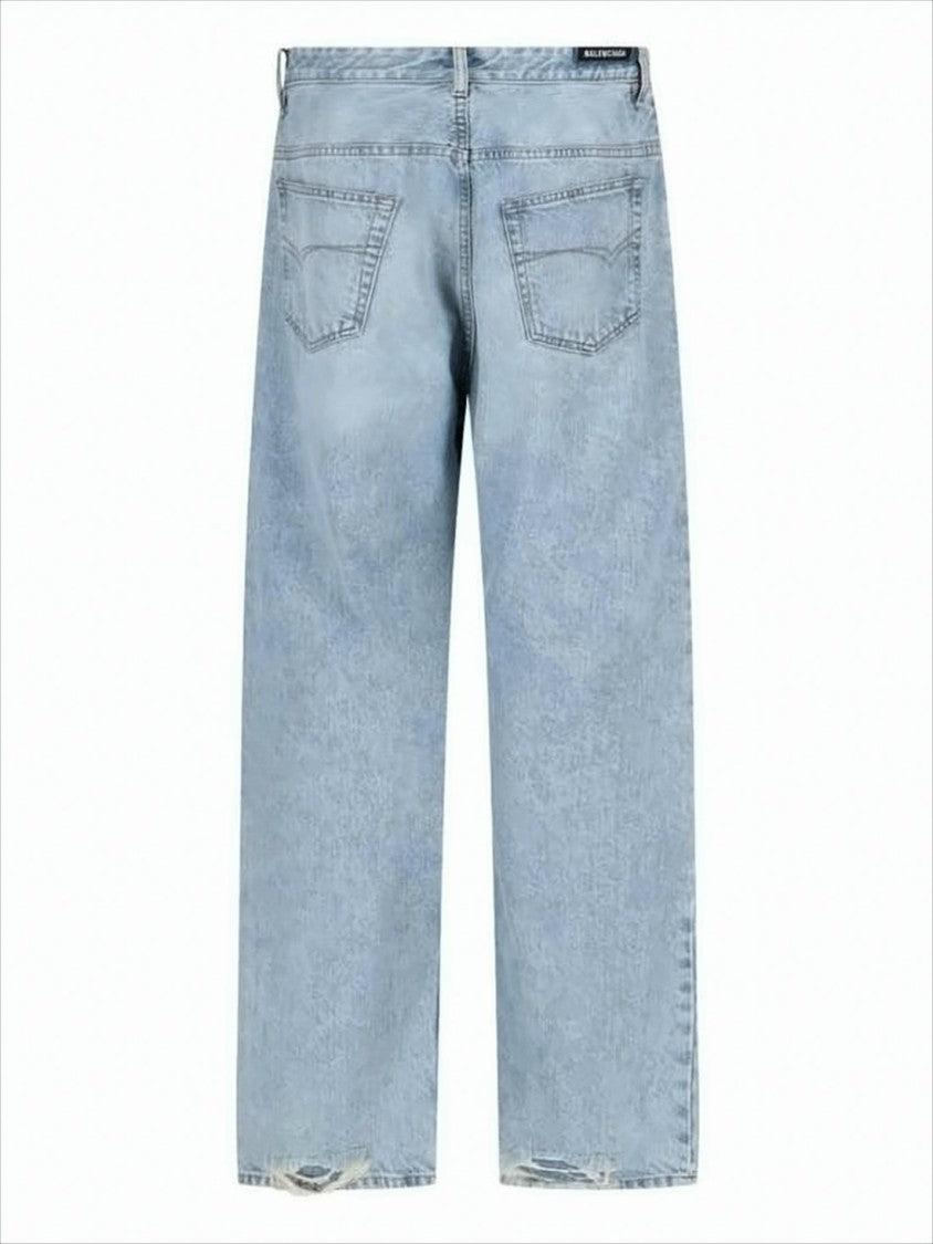 Balenciaga Light Blue Denim Pants