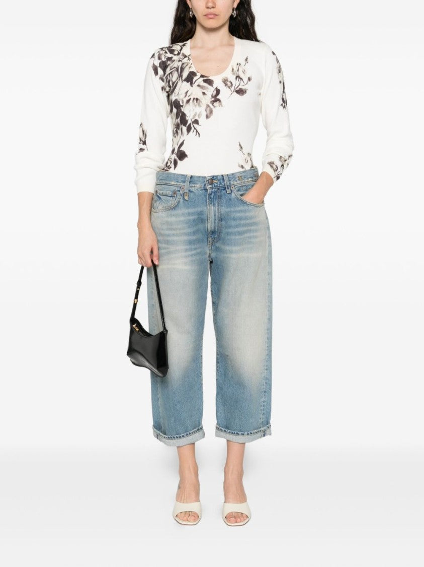 Blugirl Floral-Print Knit Sweater By Blugirl