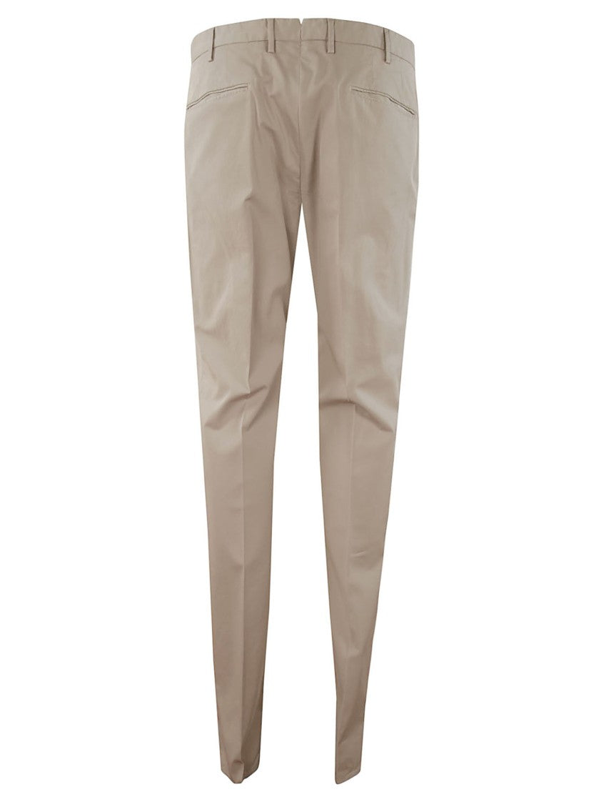 Incotex Beige Stretch Cotton Slim Fit Pants