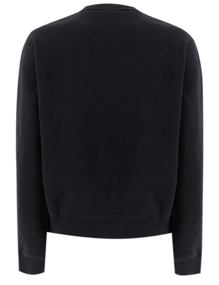 Mc2 Saint Barth Black Cotton Sweatshirt