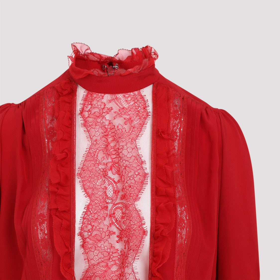 Valentino Red Silk Shirt