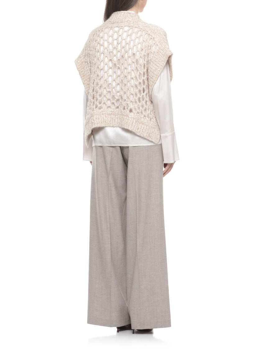 Peserico Beige Alpaca Sweater